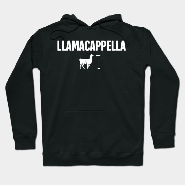 Llamacappella | Funny Acappella Design Hoodie by MeatMan